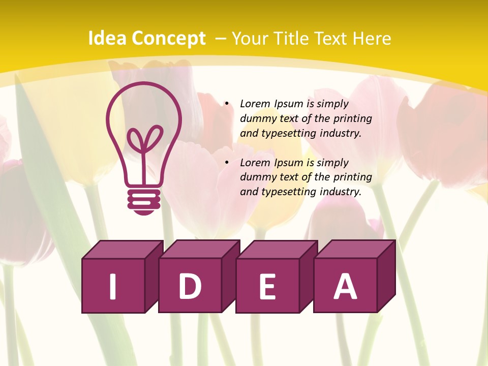 Pretty Green Decoration PowerPoint Template