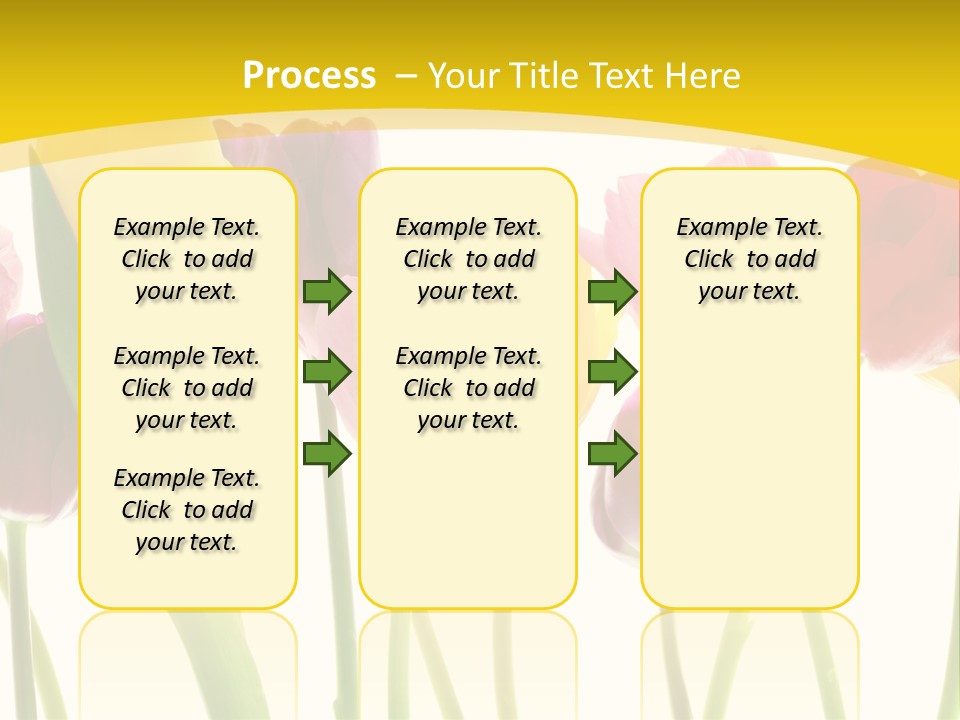 Pretty Green Decoration PowerPoint Template