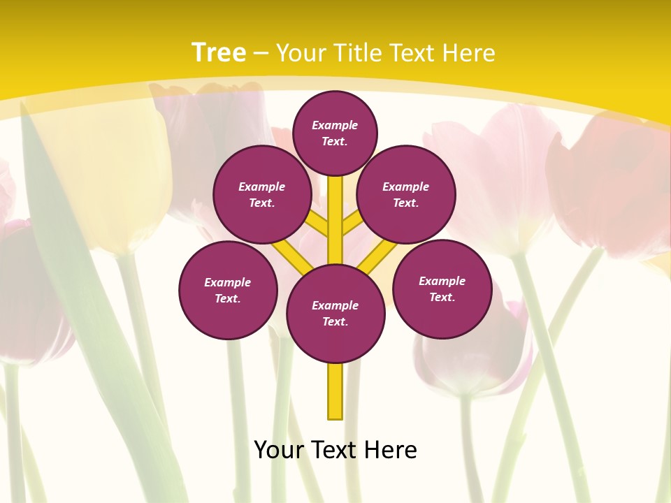 Pretty Green Decoration PowerPoint Template