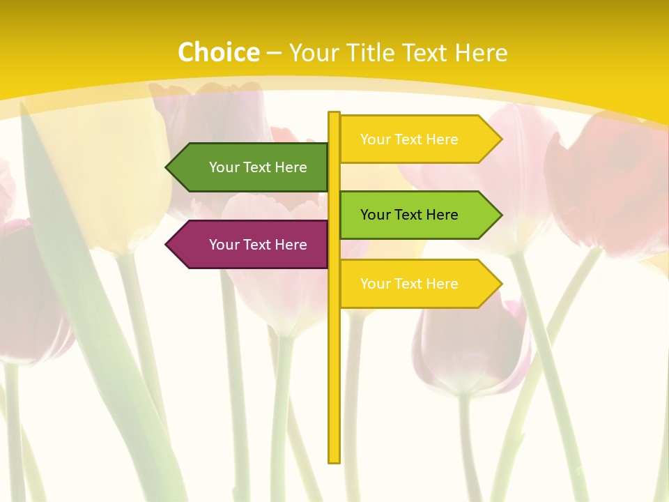 Pretty Green Decoration PowerPoint Template