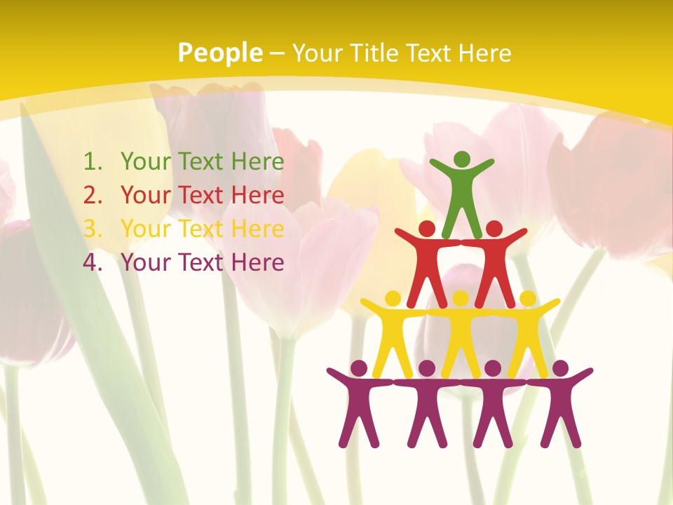 Pretty Green Decoration PowerPoint Template