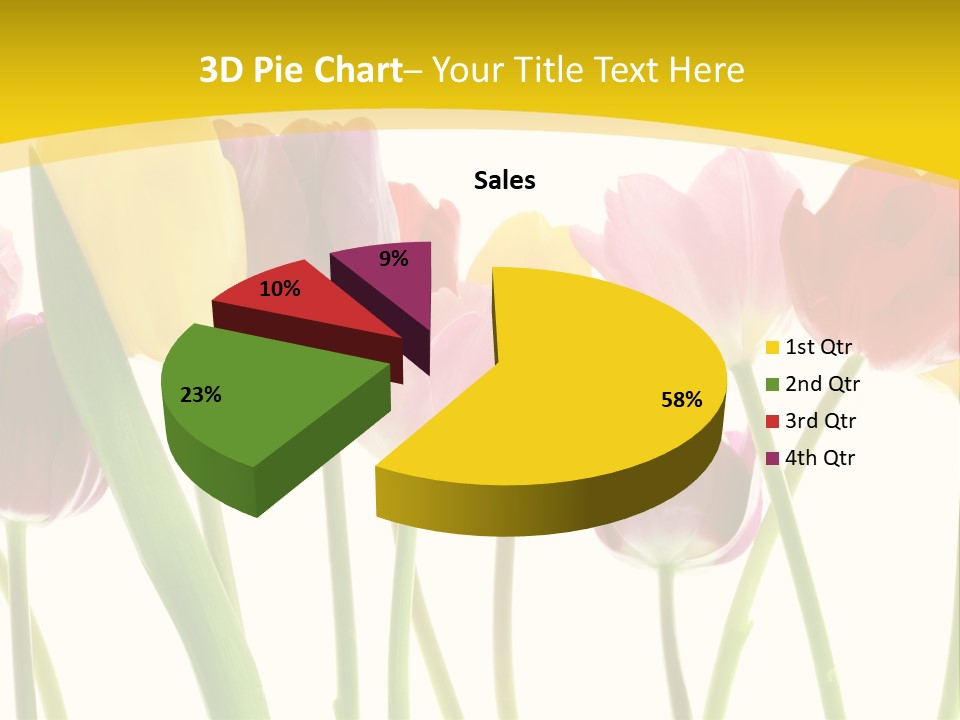 Pretty Green Decoration PowerPoint Template