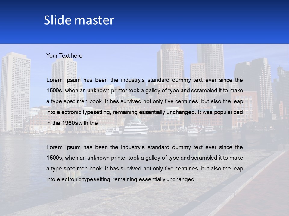 Walk Front Stroll PowerPoint Template