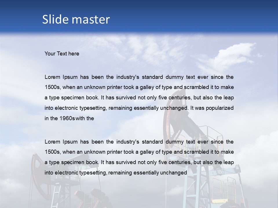Pipe Industry Mining PowerPoint Template