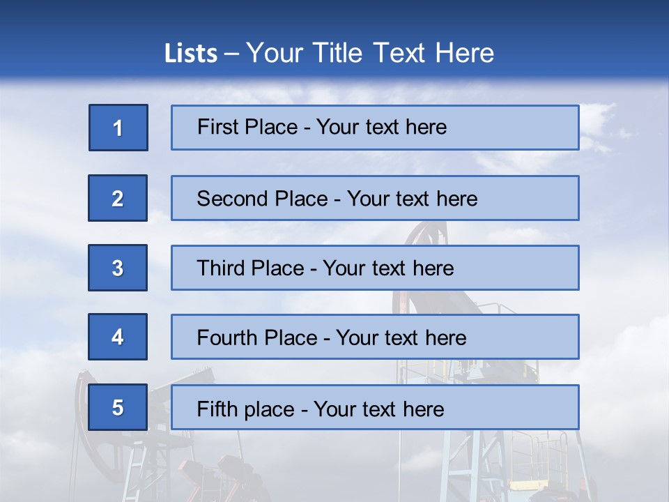 Pipe Industry Mining PowerPoint Template