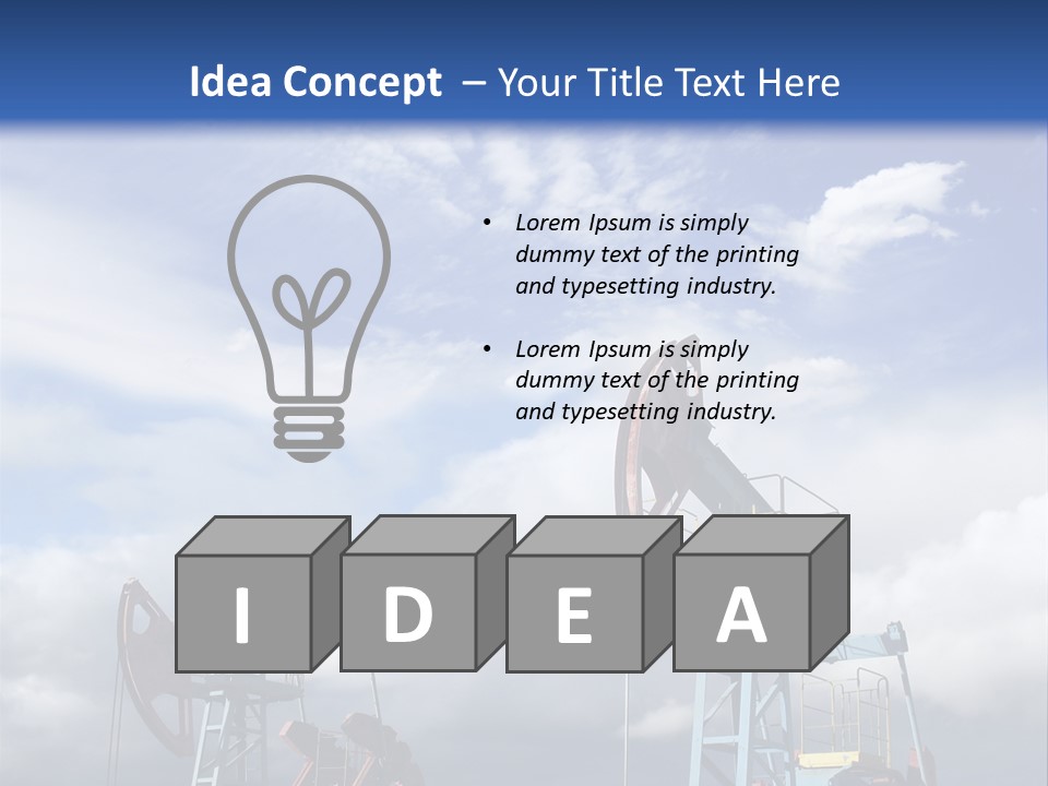 Pipe Industry Mining PowerPoint Template