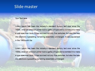Outdoor Teen Healthy PowerPoint Template