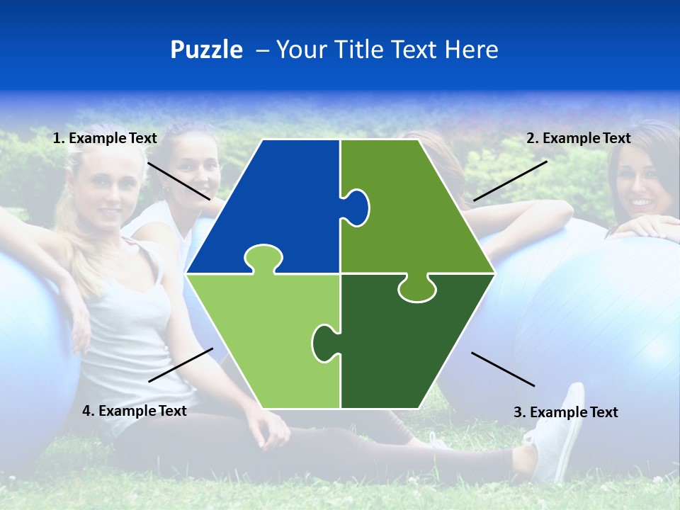 Outdoor Teen Healthy PowerPoint Template