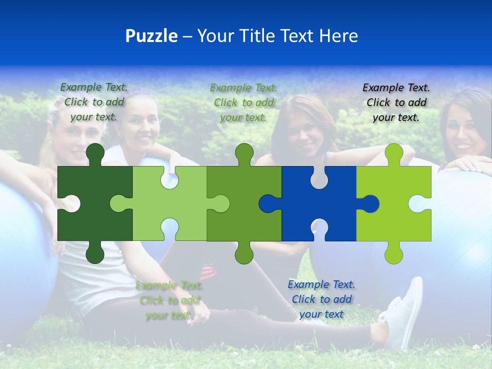 Outdoor Teen Healthy PowerPoint Template