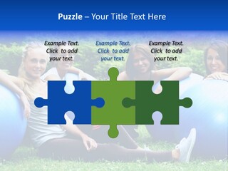 Outdoor Teen Healthy PowerPoint Template