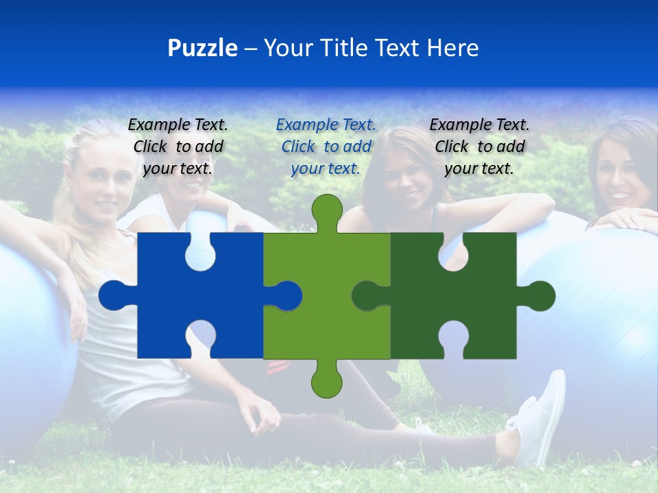 Outdoor Teen Healthy PowerPoint Template