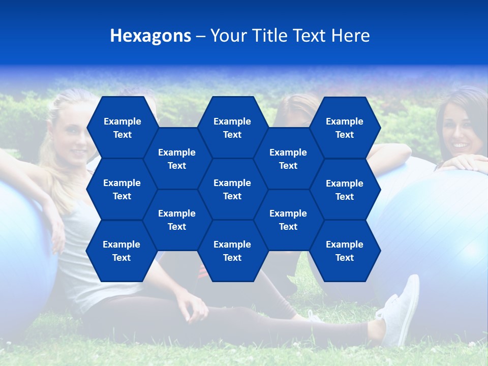 Outdoor Teen Healthy PowerPoint Template