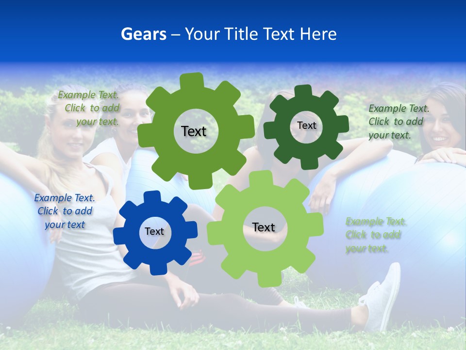 Outdoor Teen Healthy PowerPoint Template