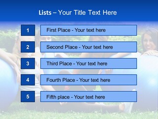 Outdoor Teen Healthy PowerPoint Template