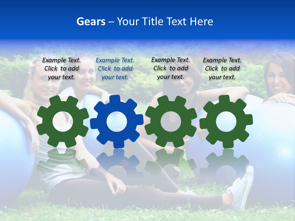 Outdoor Teen Healthy PowerPoint Template