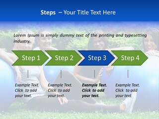 Outdoor Teen Healthy PowerPoint Template