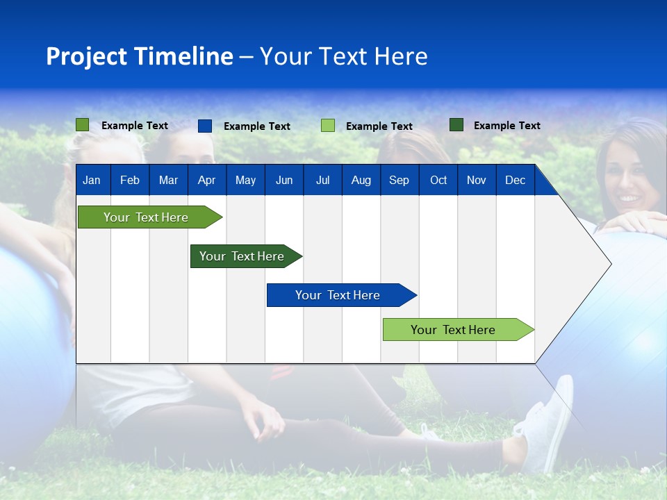 Outdoor Teen Healthy PowerPoint Template