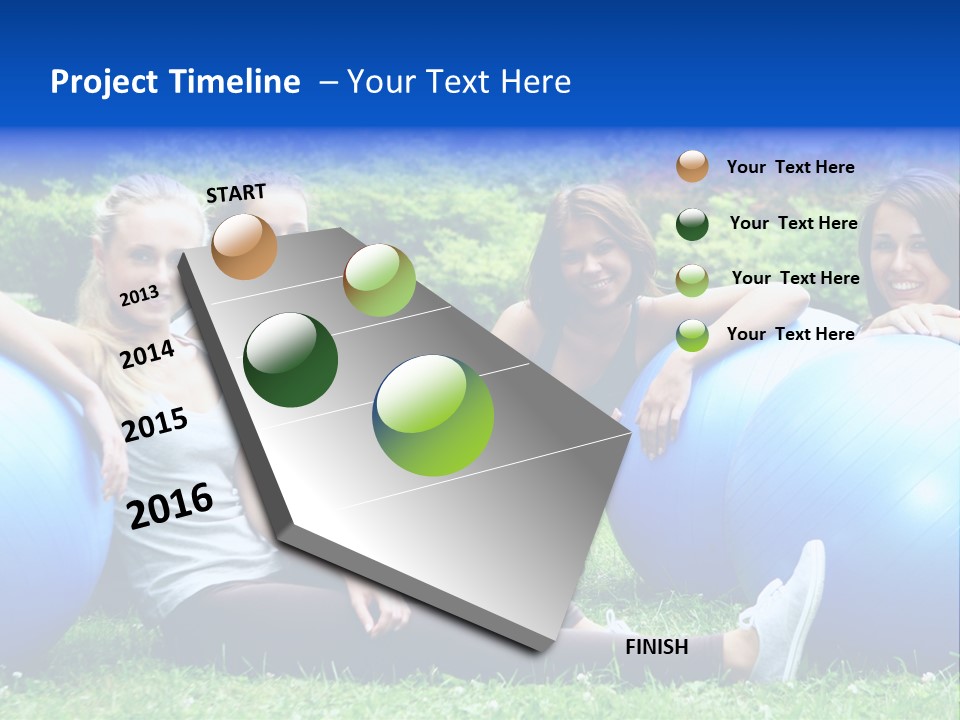 Outdoor Teen Healthy PowerPoint Template