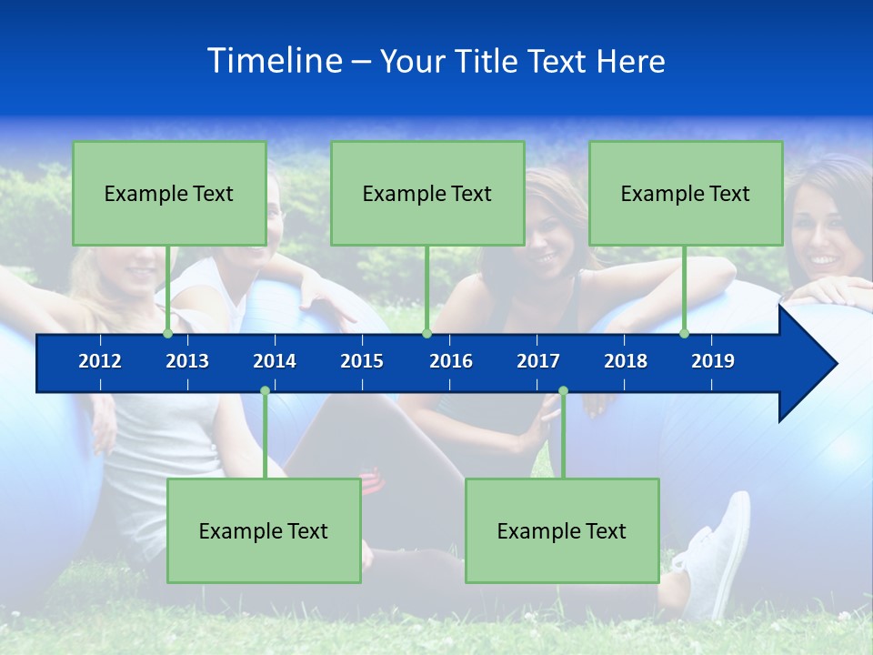 Outdoor Teen Healthy PowerPoint Template