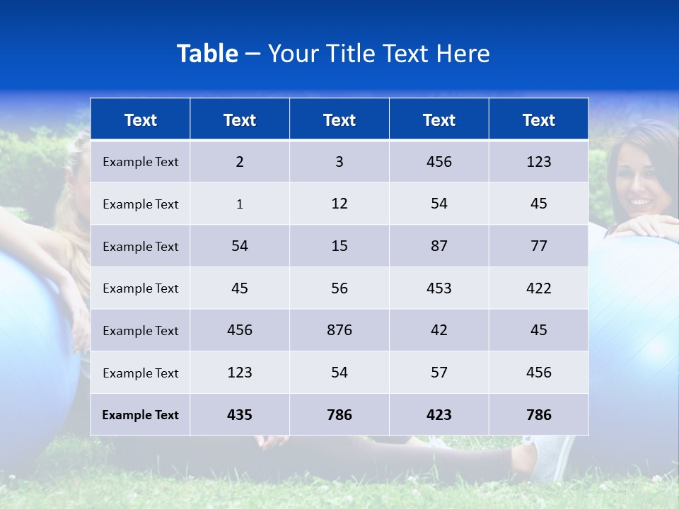 Outdoor Teen Healthy PowerPoint Template