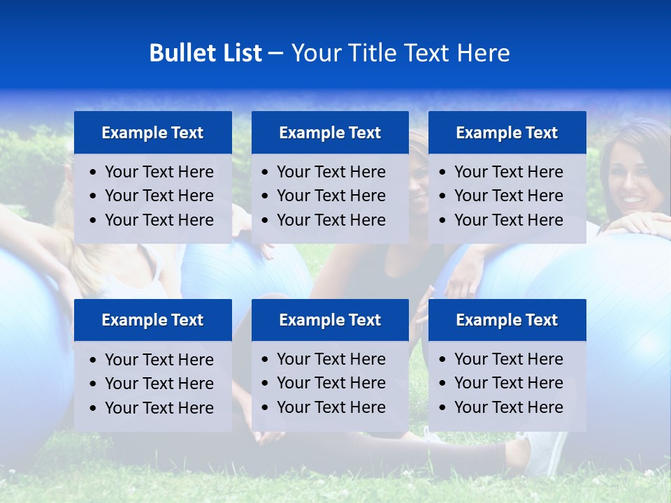 Outdoor Teen Healthy PowerPoint Template