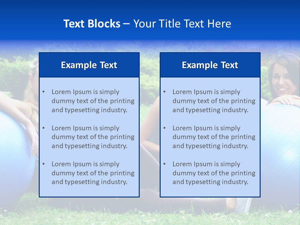 Outdoor Teen Healthy PowerPoint Template