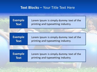 Outdoor Teen Healthy PowerPoint Template