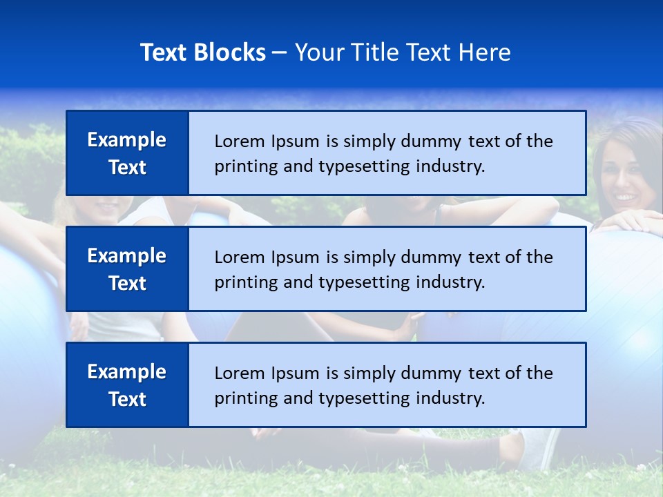 Outdoor Teen Healthy PowerPoint Template