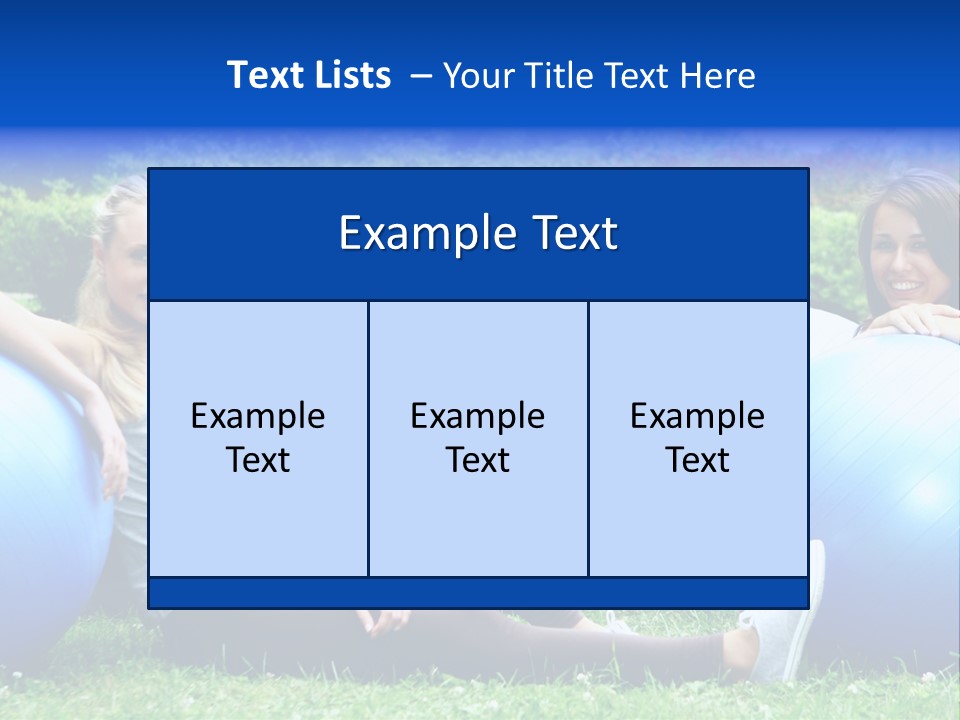 Outdoor Teen Healthy PowerPoint Template