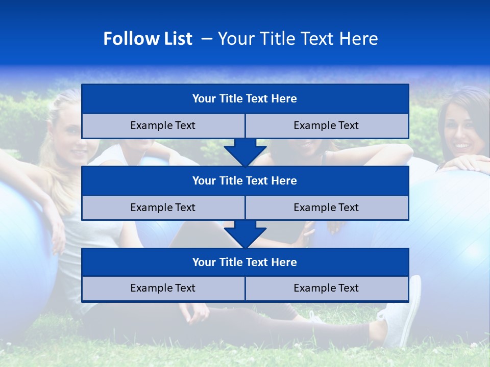 Outdoor Teen Healthy PowerPoint Template