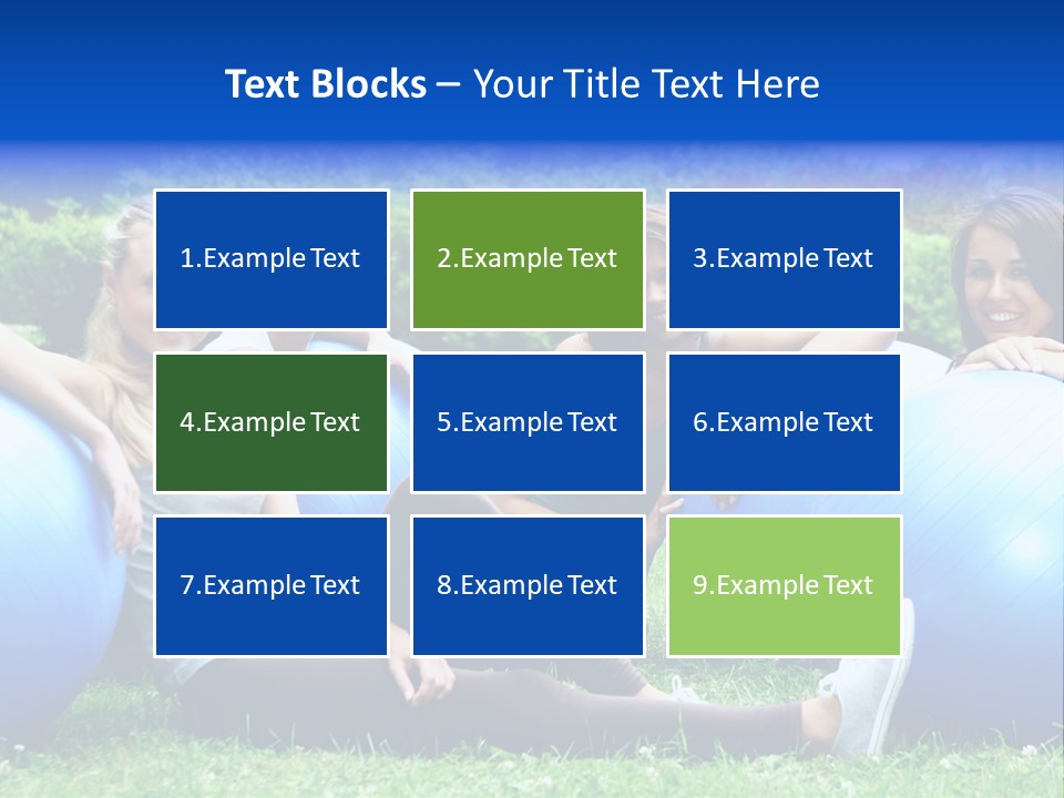 Outdoor Teen Healthy PowerPoint Template
