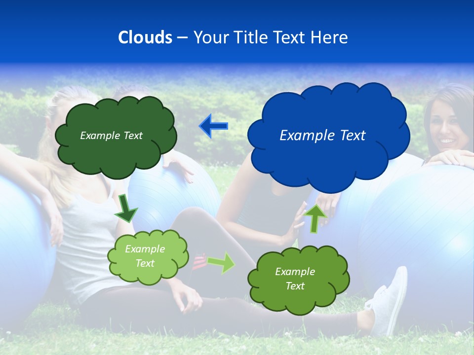 Outdoor Teen Healthy PowerPoint Template