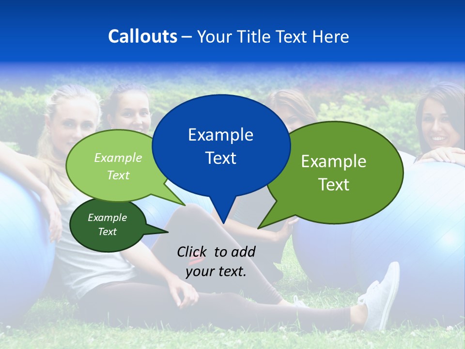 Outdoor Teen Healthy PowerPoint Template