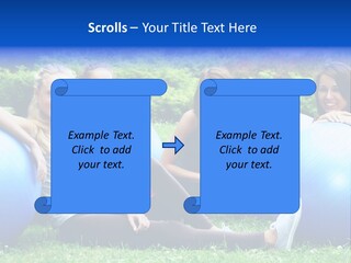 Outdoor Teen Healthy PowerPoint Template