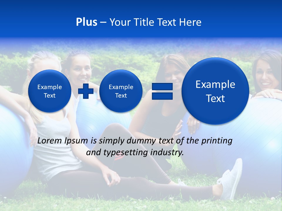 Outdoor Teen Healthy PowerPoint Template