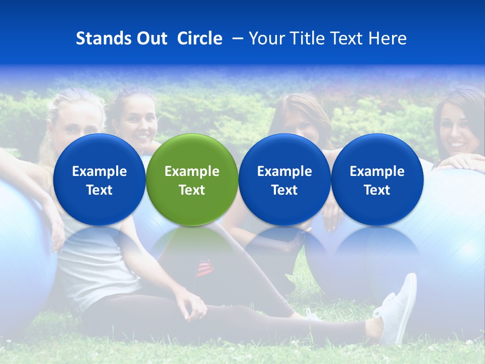 Outdoor Teen Healthy PowerPoint Template