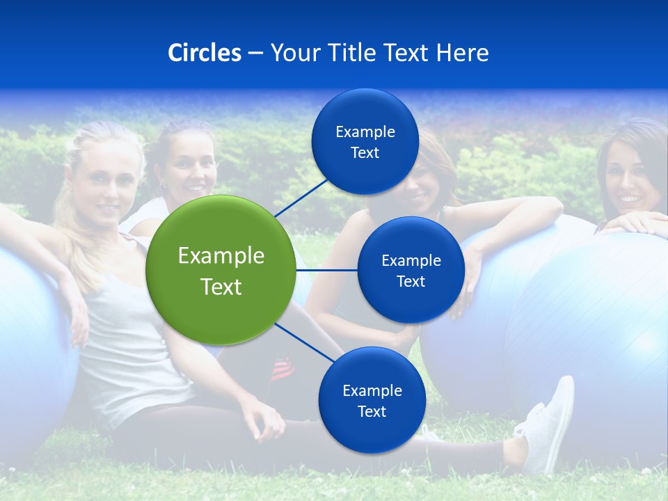 Outdoor Teen Healthy PowerPoint Template
