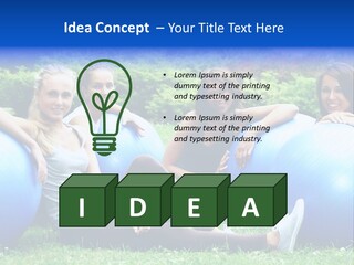Outdoor Teen Healthy PowerPoint Template
