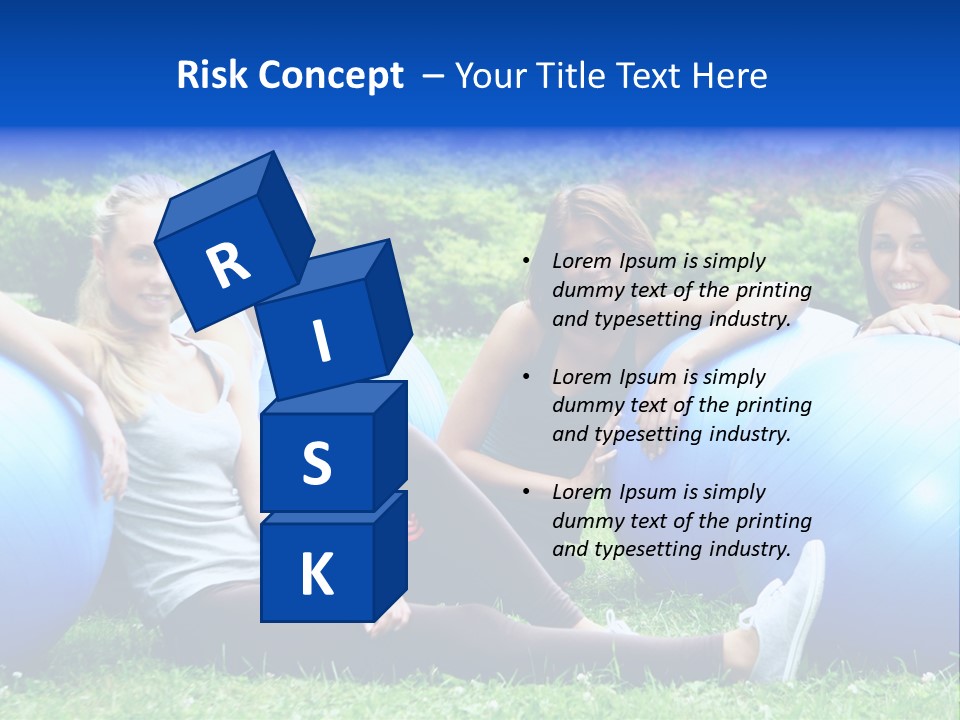 Outdoor Teen Healthy PowerPoint Template