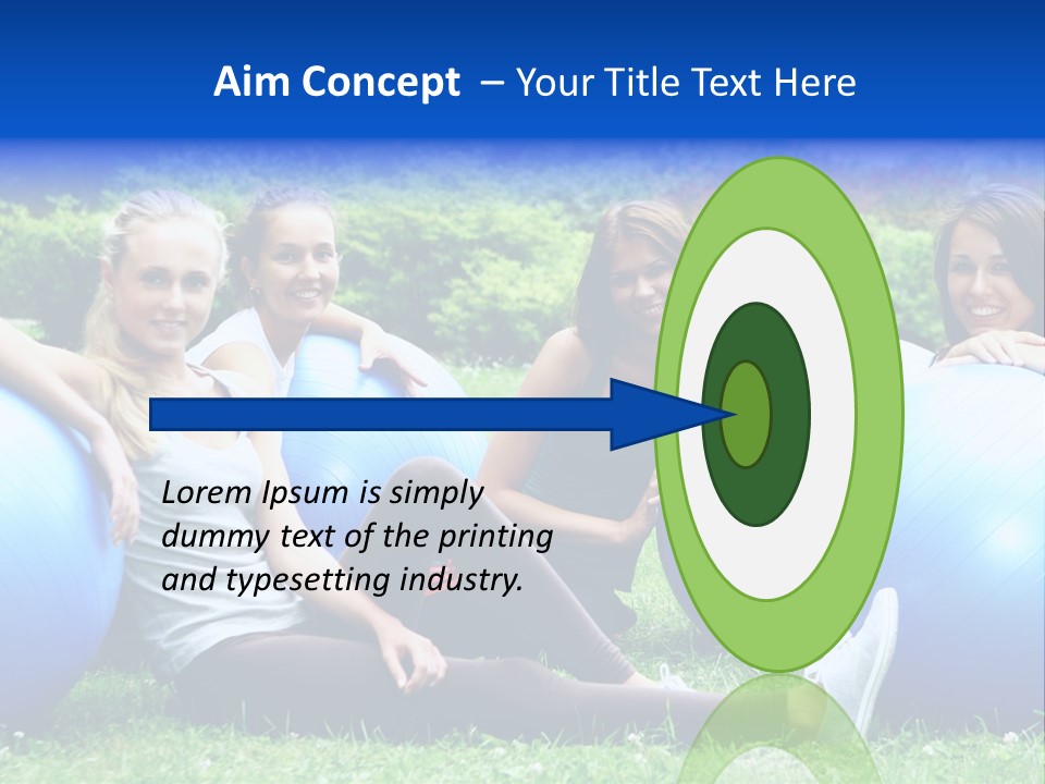 Outdoor Teen Healthy PowerPoint Template