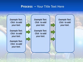 Outdoor Teen Healthy PowerPoint Template