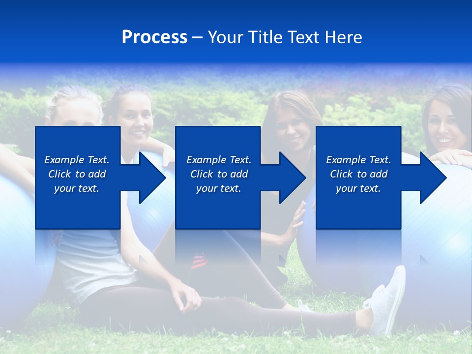 Outdoor Teen Healthy PowerPoint Template