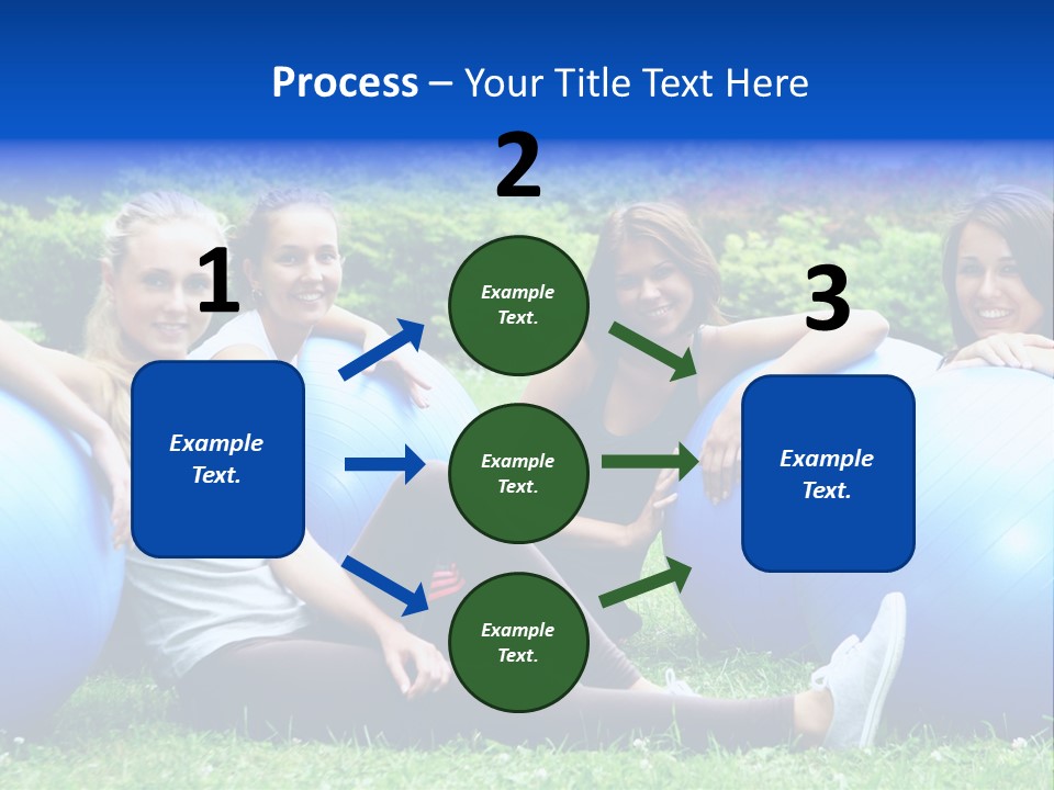 Outdoor Teen Healthy PowerPoint Template