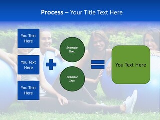 Outdoor Teen Healthy PowerPoint Template