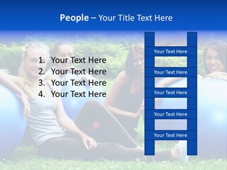 Outdoor Teen Healthy PowerPoint Template