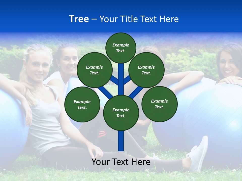 Outdoor Teen Healthy PowerPoint Template