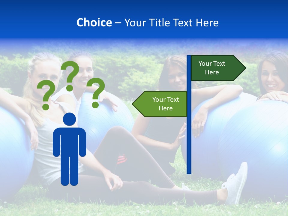 Outdoor Teen Healthy PowerPoint Template