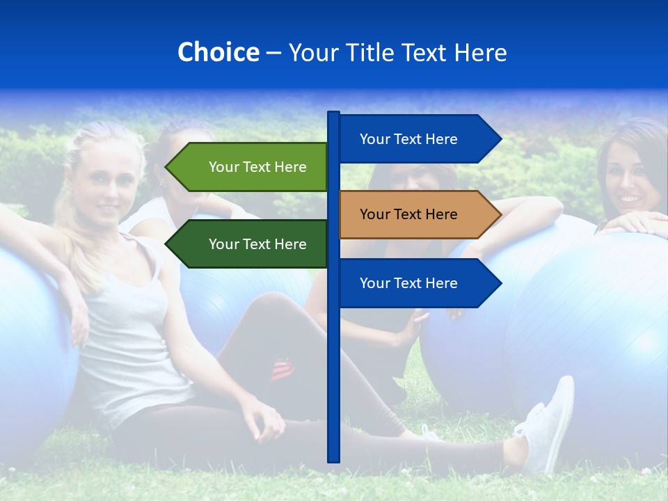 Outdoor Teen Healthy PowerPoint Template