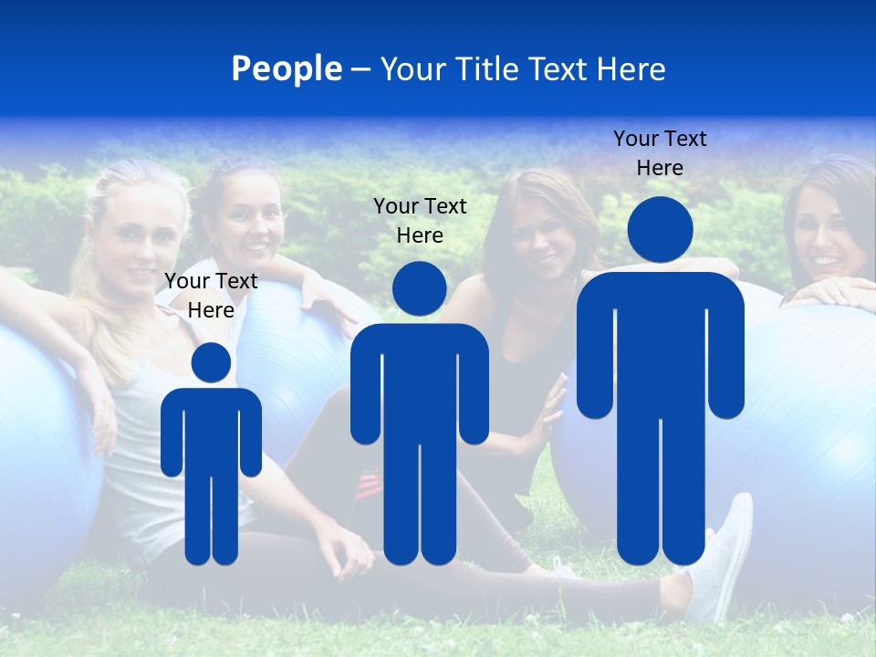 Outdoor Teen Healthy PowerPoint Template