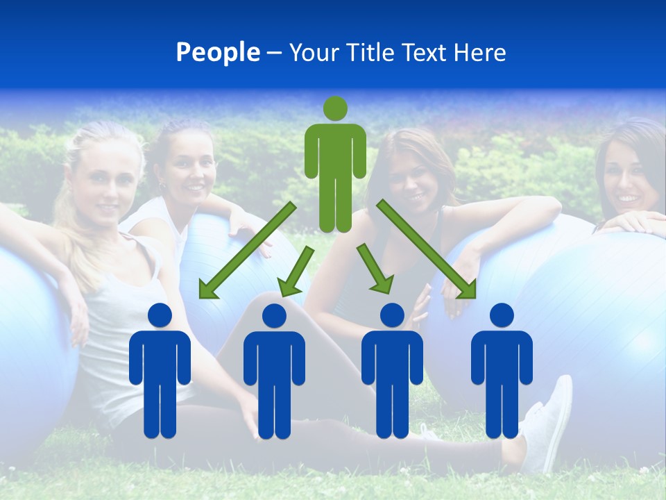 Outdoor Teen Healthy PowerPoint Template